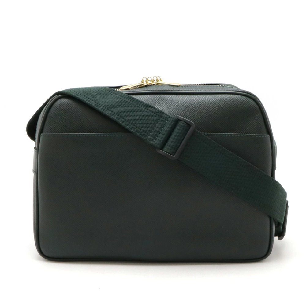 LOUIS VUITTON Taiga Reporter Crossbody Bag Leather Epicea Dark Green